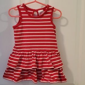 Hanna Andersson red and white striped dress
